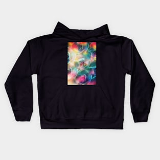 Succulent photographed through prism filter Kids Hoodie